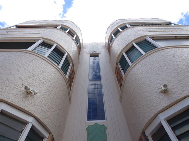Exterior - Front Facade showing decorative detail and window