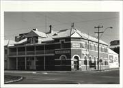 Front corner elevation of building
