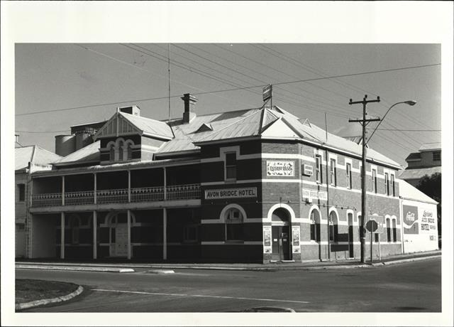 Front corner elevation of building