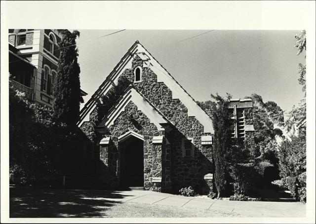 Front elevation of church