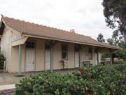 station building front north elevation