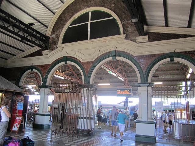 Interior View of Station Gates