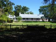 Front view of house and gardens