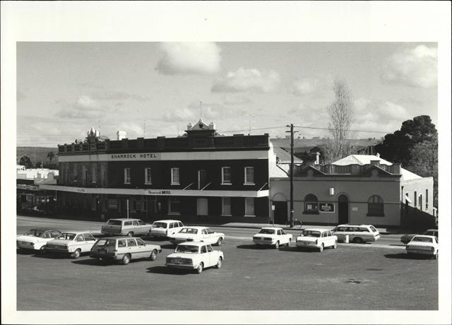 Contextual view of building from carpark across Fitzgerald Street