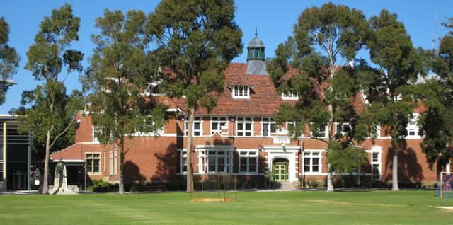 View across playing fields from Subiaco Road