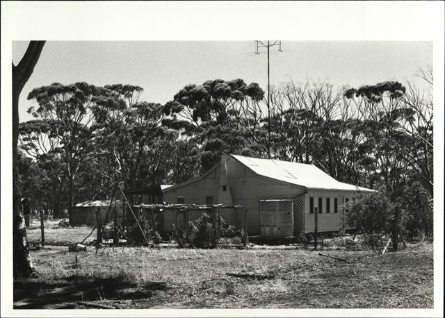 Rear corner elevation of building