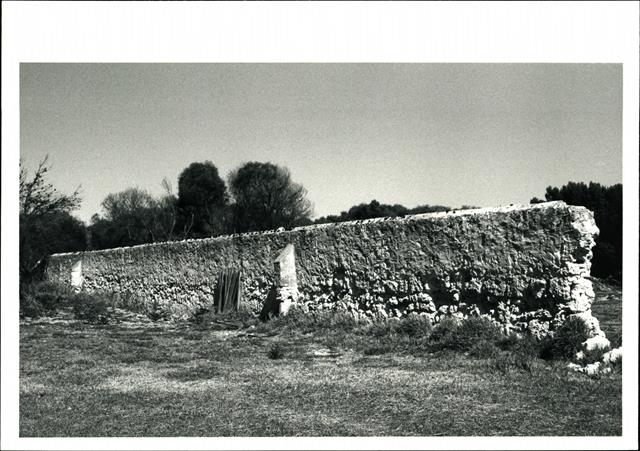 Remaining portion of the perimeter wall