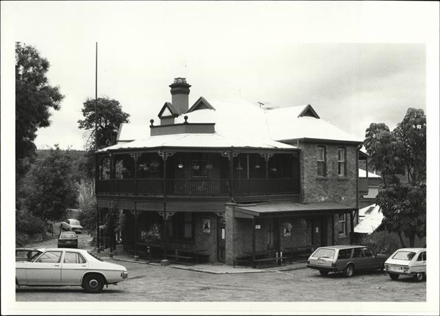 Front corner elevation of building