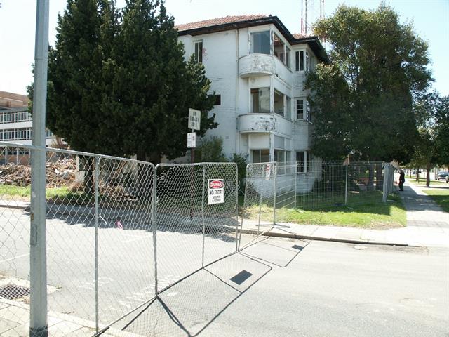 Site during demolition