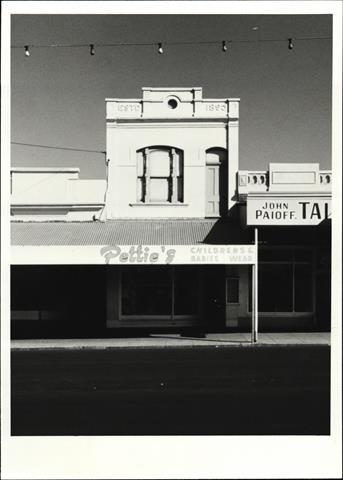 Front elevation of shop