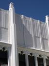 Detail view of facade