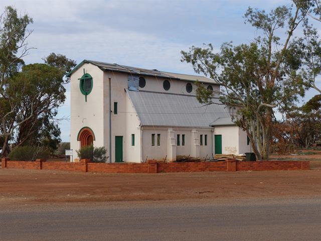 East (front) and north facades