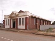 Side view of Hall facade