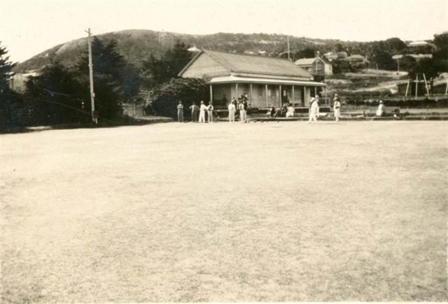 Bowling Green and clubhouse, 1940