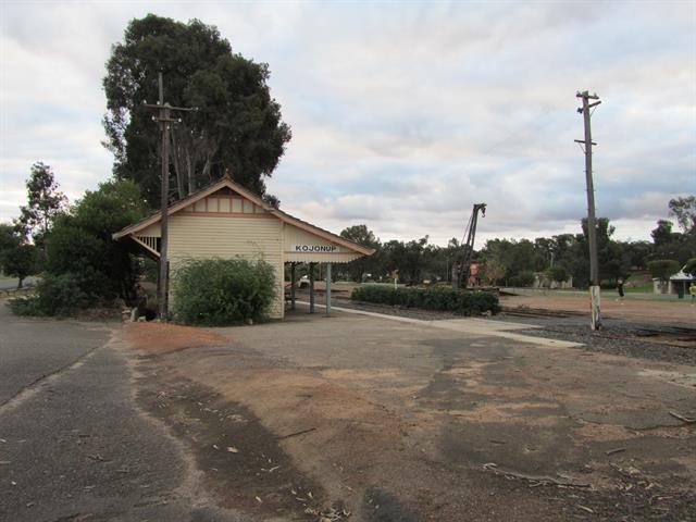 looking west to station and platform
