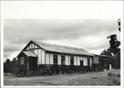 Rear corner elevation of building