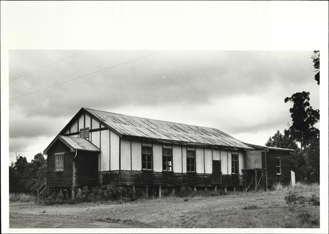 Rear corner elevation of building