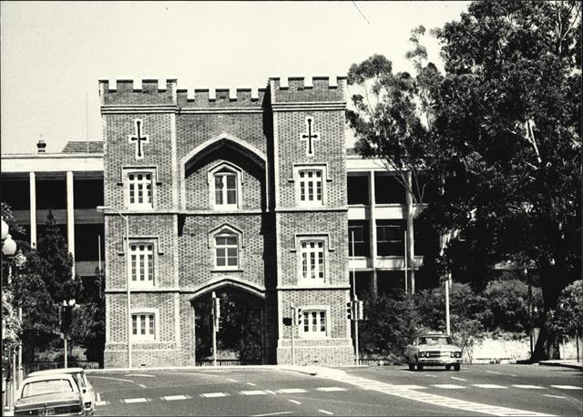 Front elevation of arch