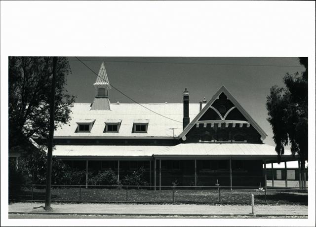 View of North Portion of East frontage of school building