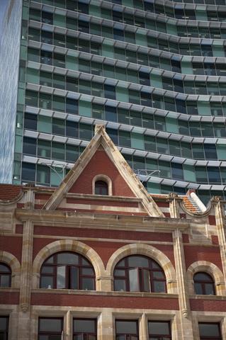 Close up view of the Bairds and Gordon Stephenson Tower