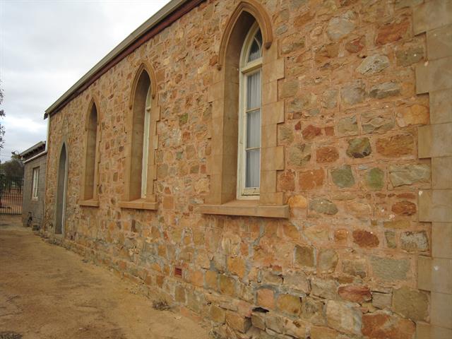 Side elevation of the Hall to the rear of the Church