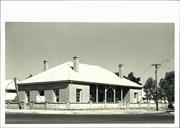 Front corner elevation of building
