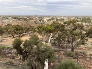 Mount Charlotte Reservoir - pipeline towards Kalgoorlie