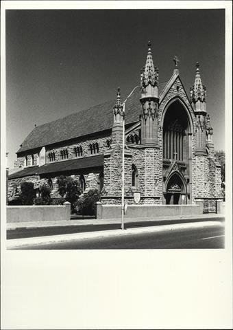 Front corner elevation of the Basilica