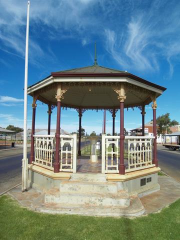 Front Elevation showing stairs to bandstand level