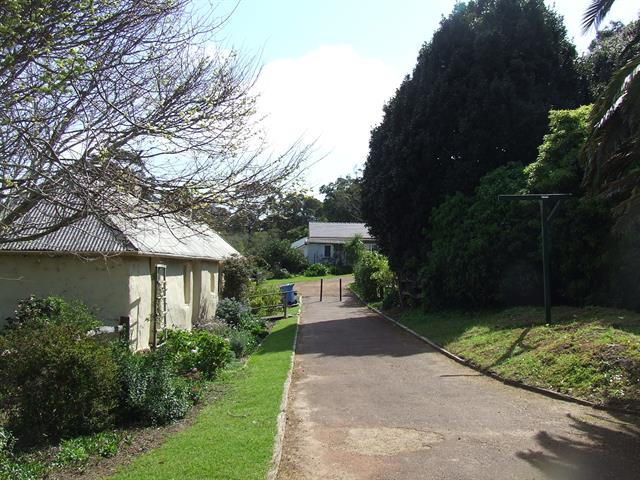 Looking west with tea rooms to left