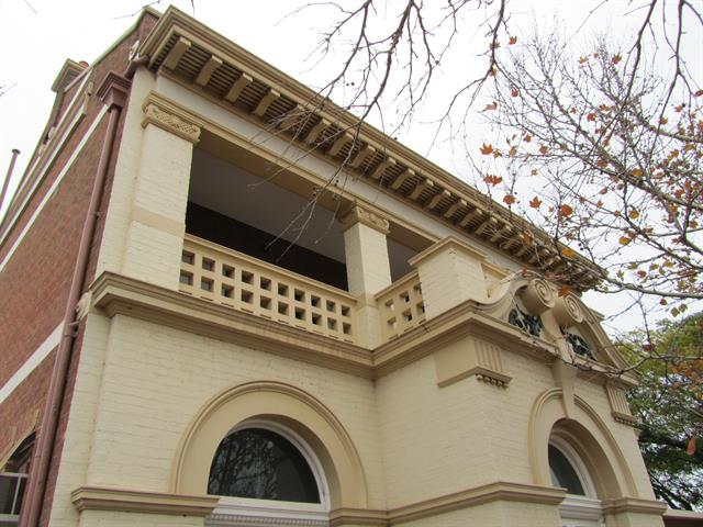 front upper storey balcony