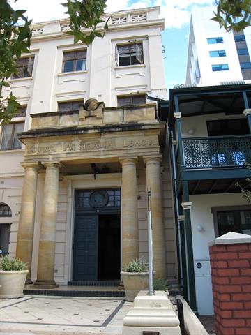 Entrance to Young Australia League Building