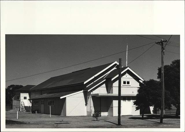 Left corner elevation of building