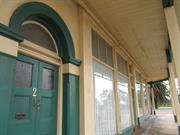 south elevation looking east showing shopfronts 2