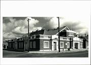 Front corner elevation of building