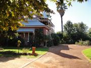 View from driveway towards turning circle