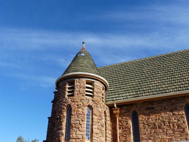 North east turret - shingle tile damage