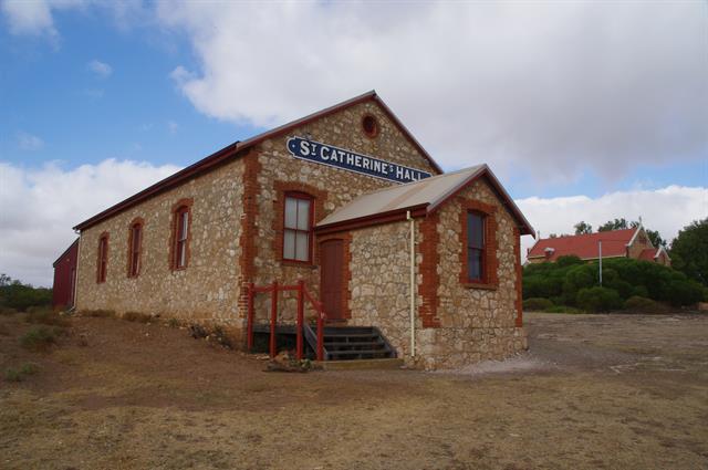 North and west elevations, with St Catherine's Anglican Church in background