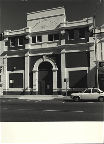 Front elevation of building façade