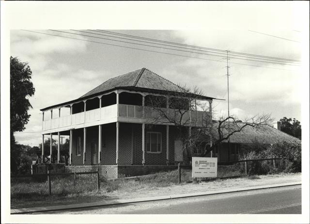 Corner elevation of building