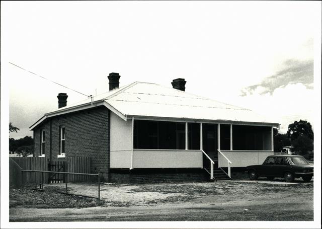 Angled front elevation of station masters residence (fmr)