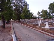 View of Pathway and Headstones