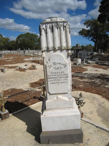 Memorial to Charles Crossland