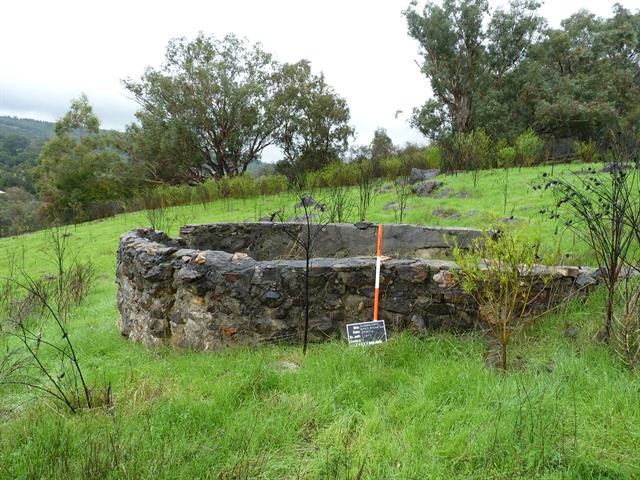 Stone dam - view east