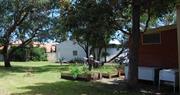 Guide Hall, vegetable garden & Brick extension to Scout Shed