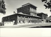 Corner elevation of brewery from East