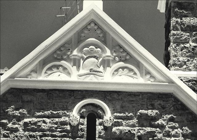 Detail of decorative gable ending