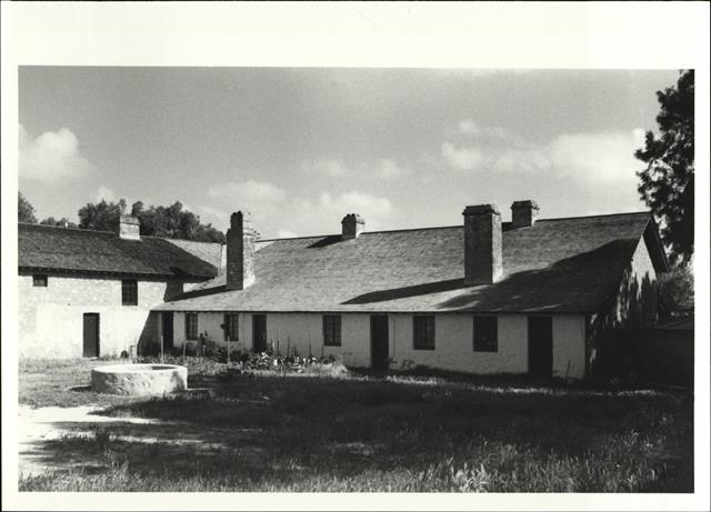 View from East showing cell block and rear of court house