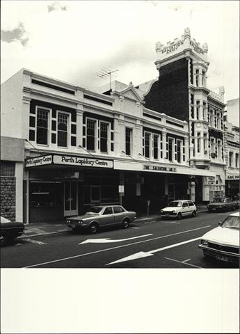 Contextual angled front elevation of headquarters