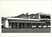 Angled front elevation of building Showing attachment to Old Australia Hotel